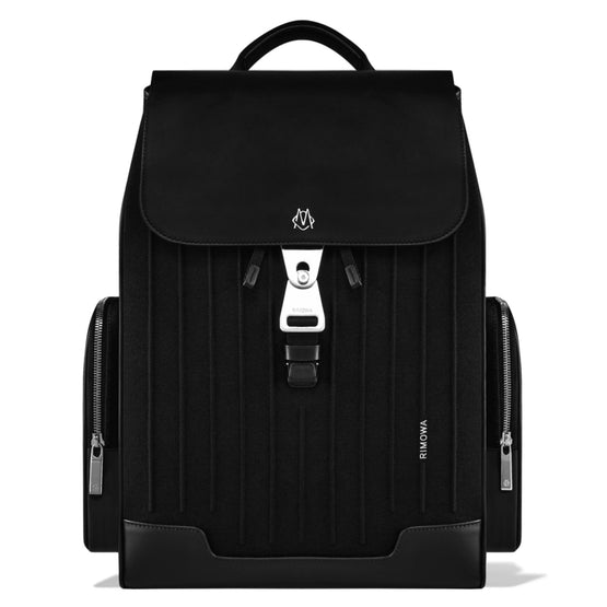 Never Still Flap Backpack Larg Black