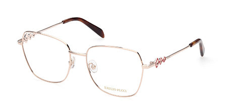 Emilio Pucci EP517902854 Optical Frames - Metal -Shiny Rose Gold