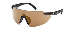 Adidas SP007702G00 Sunglasses - Matte Black Brown Mirror