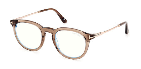 Tom Ford FT5905-B04549 Optical Frames - Shiny Light Brown