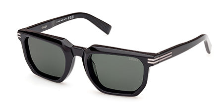 Ermenegildo Zegna EZ024001N54 Sunglasses - Shiny Black