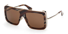 Max Mara MM011962E57 Sunglasses - Brown Horn