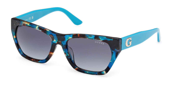 Guess GU00203-H87P56 Sunglasses - Shiny Turquoise