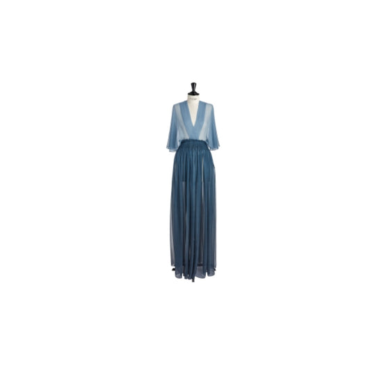Women Long Dress - Fantaisie Bleu