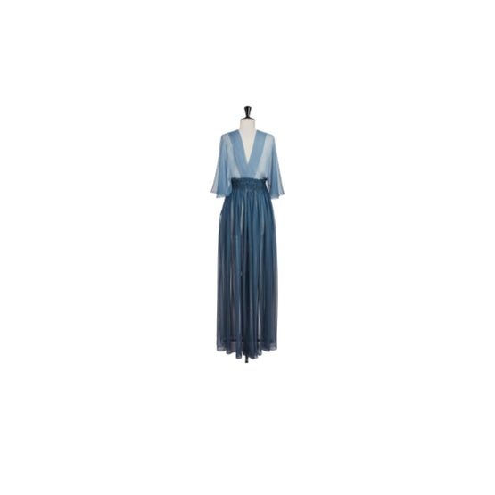 Women Long Dress - Fantaisie Bleu