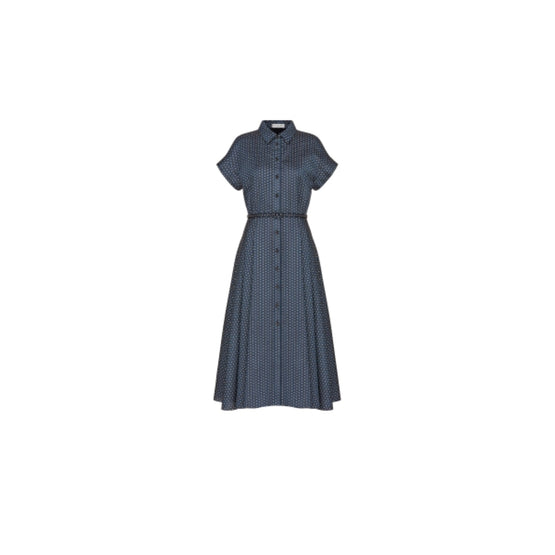 Women Shirt Dress - Fantaisie Bleu