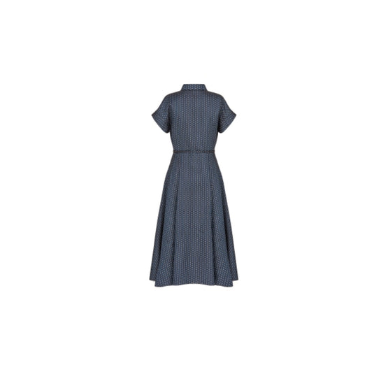Women Shirt Dress - Fantaisie Bleu