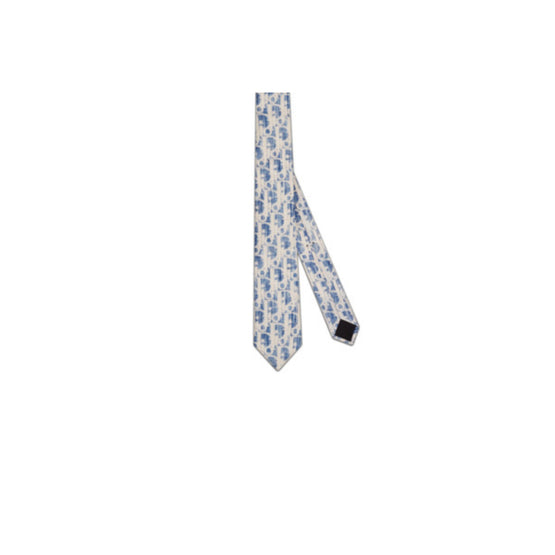 Men Tie - Fantaisie Fond Bleu