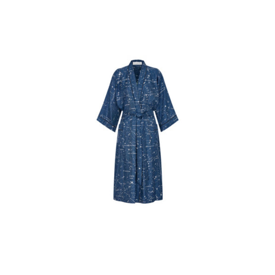 Women Dior Chez Moi Dressing Gown - Fantaisie Bleu