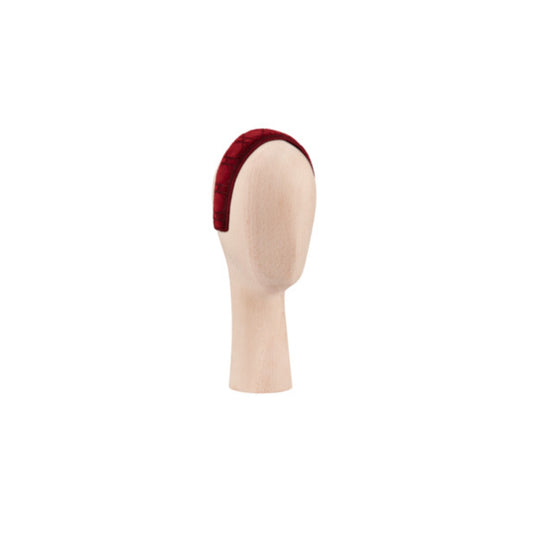 Women Dior Cannage Headband - Rouge