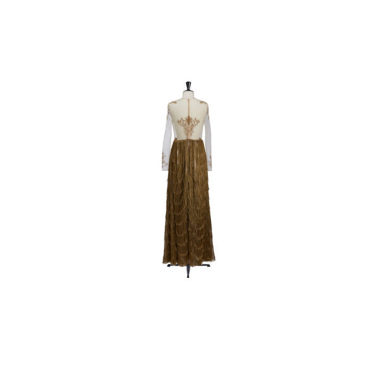 Women Long Dress - Fantaisie Beige