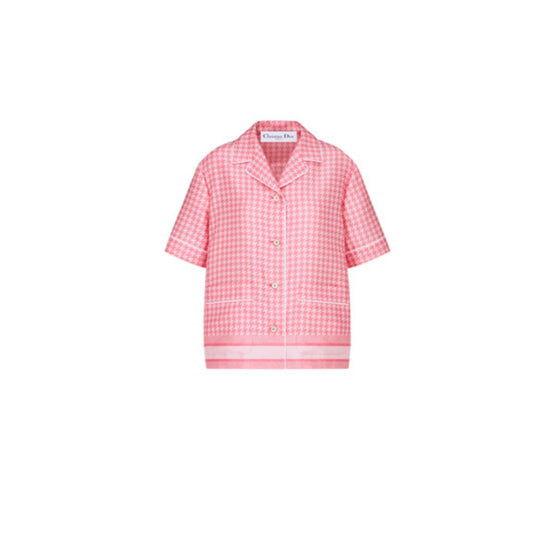 Women Dior Chez Moi Short-Sleeved Shirt - Fantaisie Rose/Violet