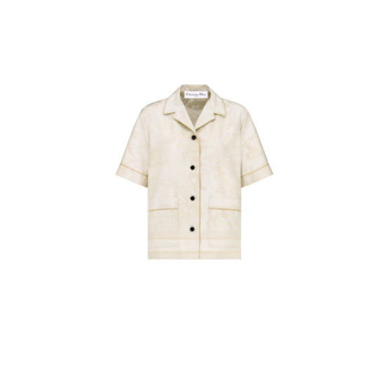 Women Dior Chez Moi Short-Sleeved Shirt - Or