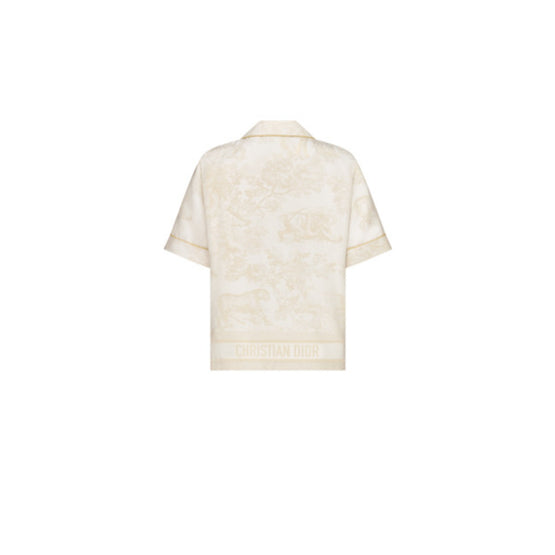 Women Dior Chez Moi Short-Sleeved Shirt - Or