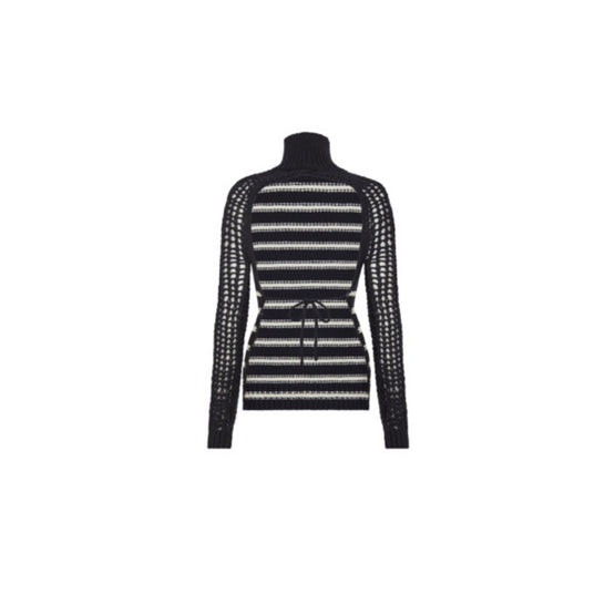 Women Stand Collar Sweater - Fantaisie Bleu