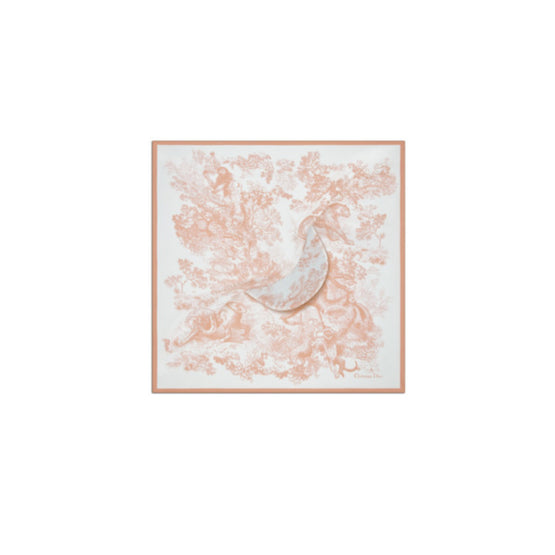 Women Toile de Jouy Sauvage Silk Visor - Rose