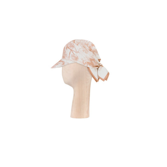 Women Toile de Jouy Sauvage Silk Visor - Rose