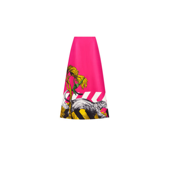 Women Long Skirt - Fantaisie Rose/Violet