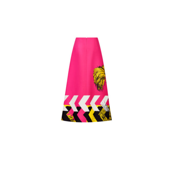 Women Long Skirt - Fantaisie Rose/Violet