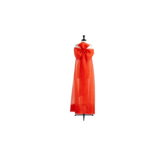 Women Dress with Bow - Orange