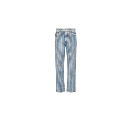 Women Cropped Straight-Fit Jeans - Bleu