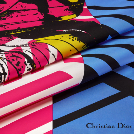 Women D-Jungle Pop Square Scarf - Rose