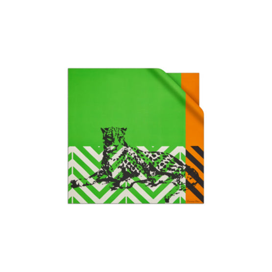 Women D-Jungle Pop Square Scarf - Vert