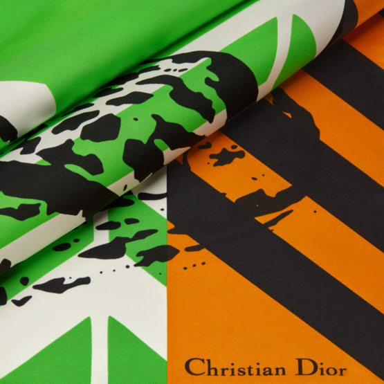 Women D-Jungle Pop Square Scarf - Vert