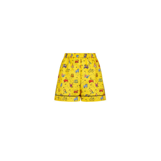 Women Dior Chez Moi Shorts - Fantaisie Jaune/Orange