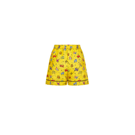 Women Dior Chez Moi Shorts - Fantaisie Jaune/Orange