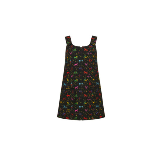 Women Short Zipped Dress - Multicolore