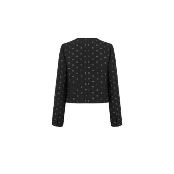 Women Cropped Open Jacket - Noir