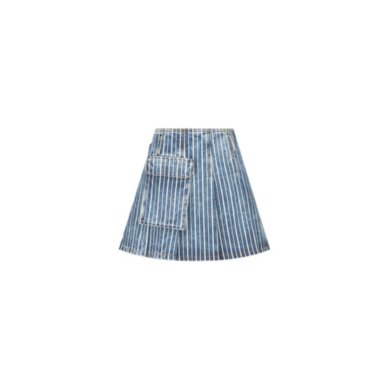 Women Wrap Miniskirt - Bleu