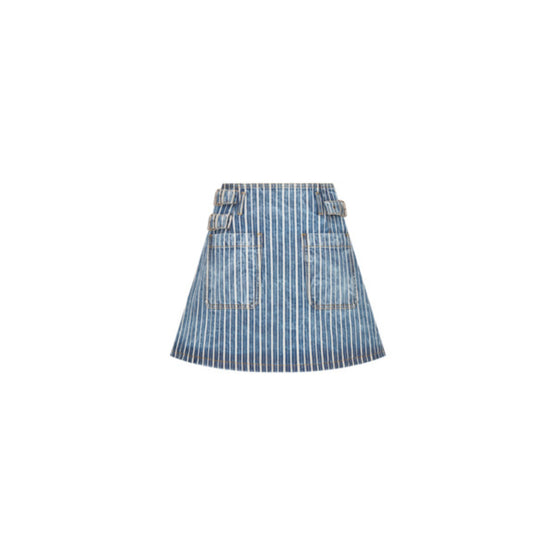 Women Wrap Miniskirt - Bleu