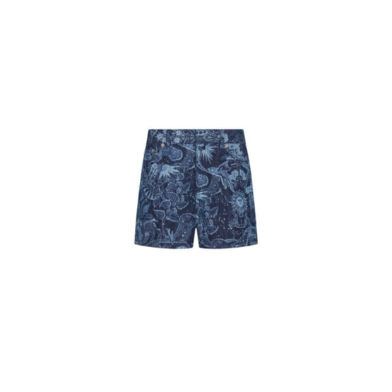 Women Shorts - Fantaisie Bleu