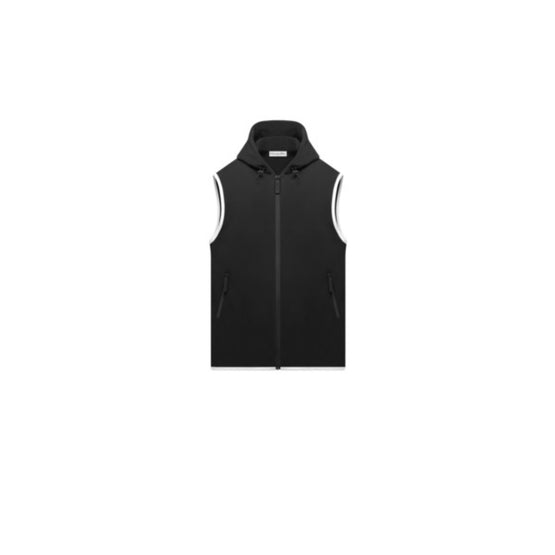 Women Dior Vibe Hooded Zipped Vest - Noir