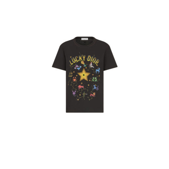 Women LUCKY DIOR T-Shirt - Fantaisie Noir