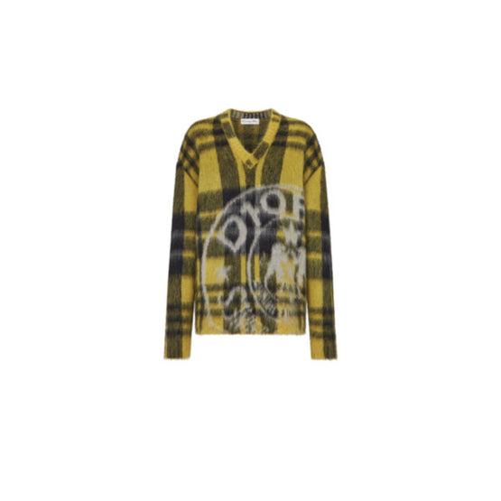 Women Sweater - Fantaisie Jaune/Orange