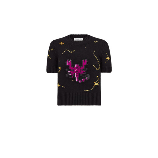 Women Short-Sleeved Sweater - Multicolore