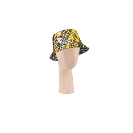 Women Check'n'Dior Small Brim Bucket Hat - Antaisie Fond Jaune Orange
