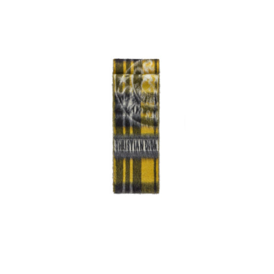 Women Check'n'Dior Scarf - Jaune Foncé