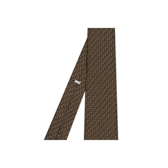 Men Dior Oblique Archives Tie - Fantaisie Fond Beige