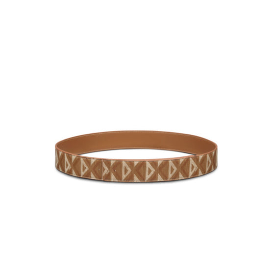 Men Strap 40mm CD Diamond Canvas - Marron Multi