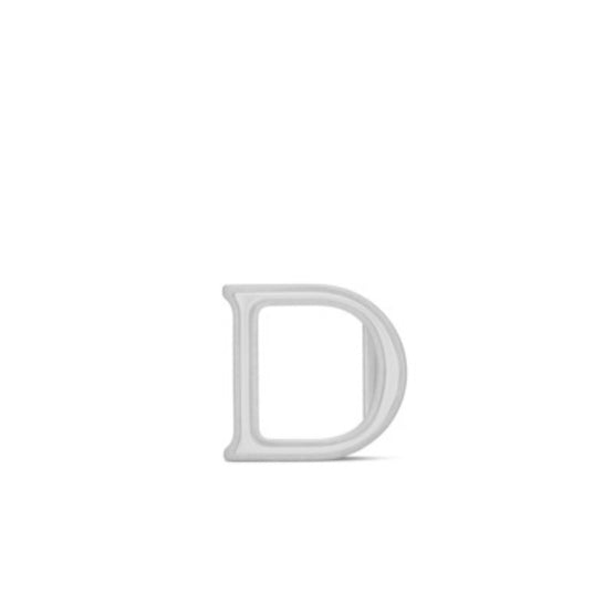 Men D Buckle 35mm Brass - Gris Argent