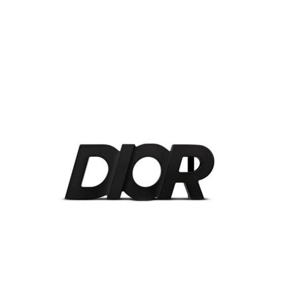 Men Dior Italic Buckle 35mm Brass Lacquer Finish - Noir