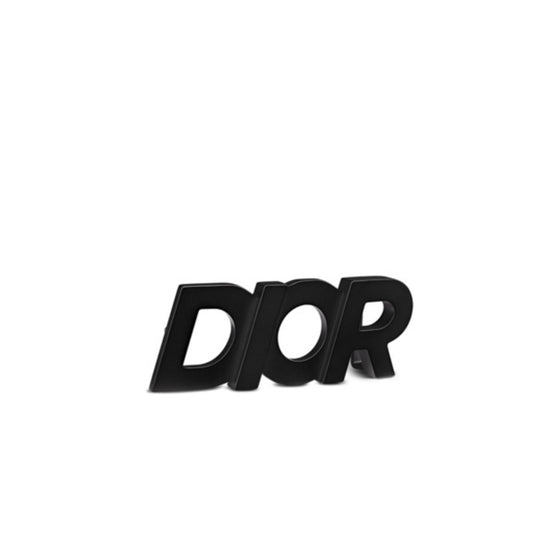 Men Dior Italic Buckle 35mm Brass Lacquer Finish - Noir