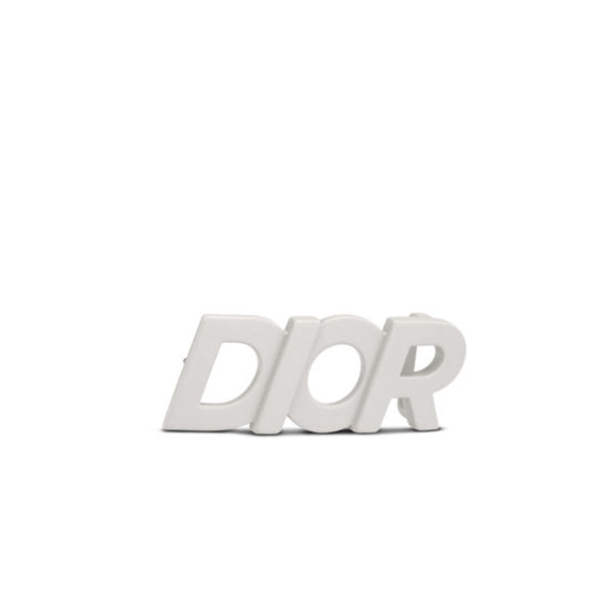 Men Dior Italic Buckle 35mm Brass Lacquer Finish - Grey/White