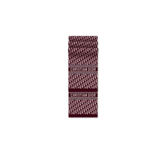 Women Dior Oblique Scarf - Bordeaux
