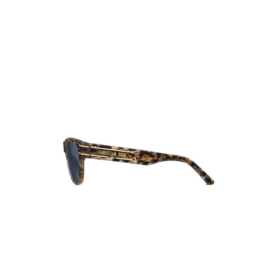 Women DiorSignature S6U - Beige Leopard / Blue Lens