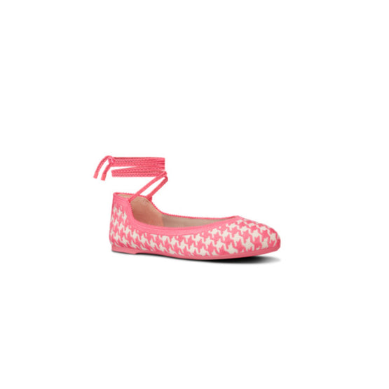 Women Dior Poème Laced Ballerina Flat - Peony